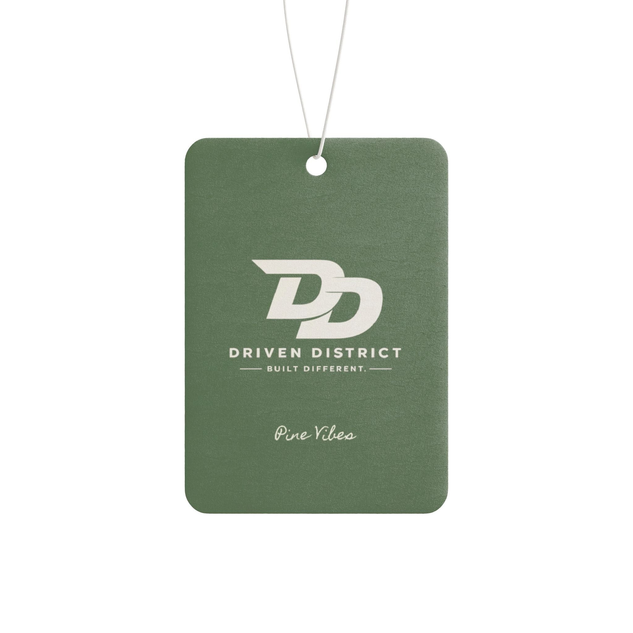 "Driven District" Car Air Freshener | Pine Vibes