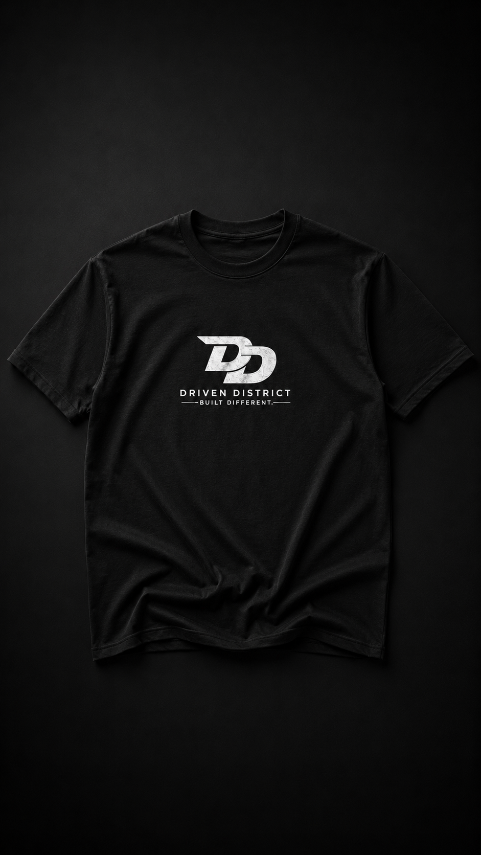 Black "Built Different" Short Sleeve Tee