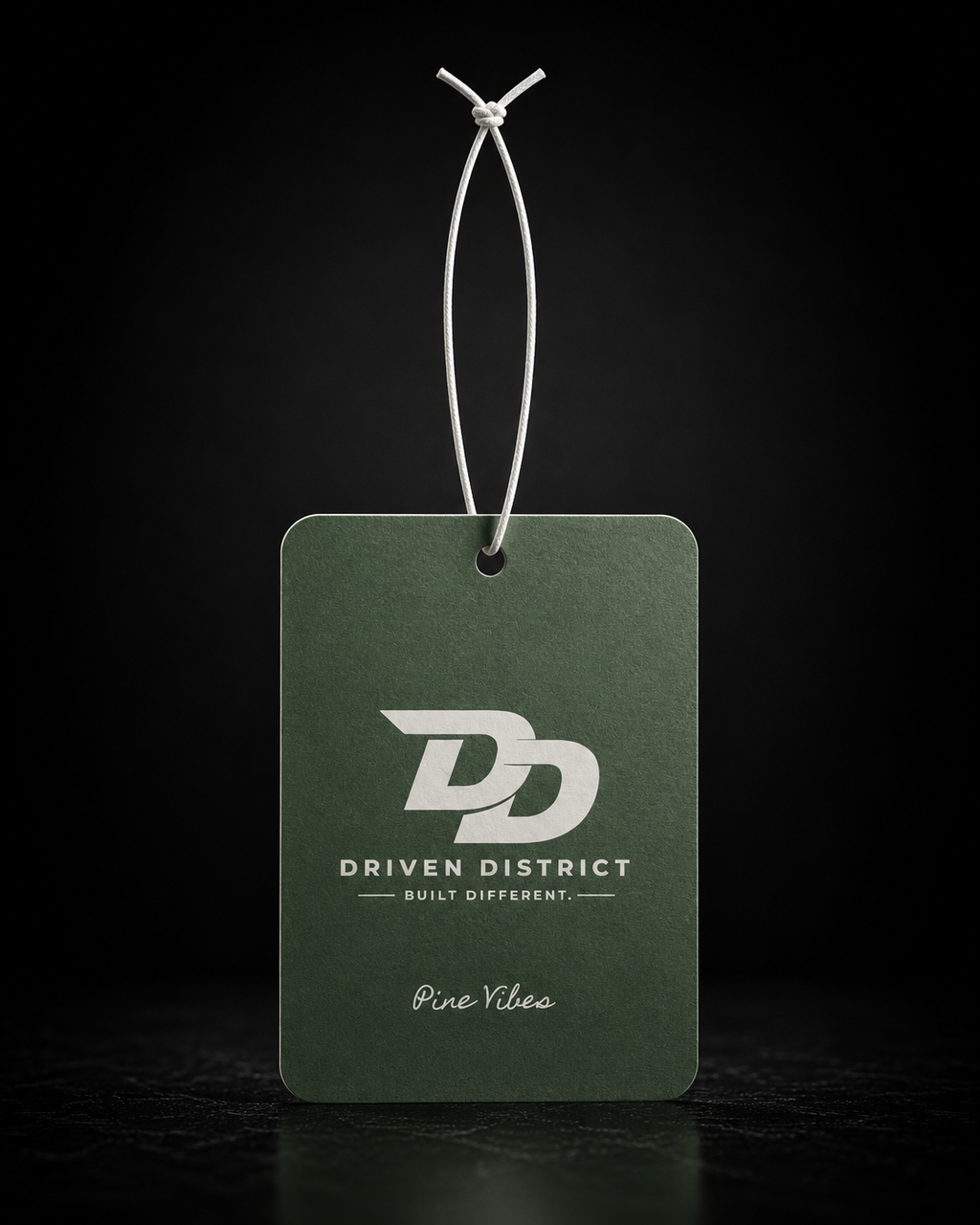 "Driven District" Car Air Freshener | Pine Vibes