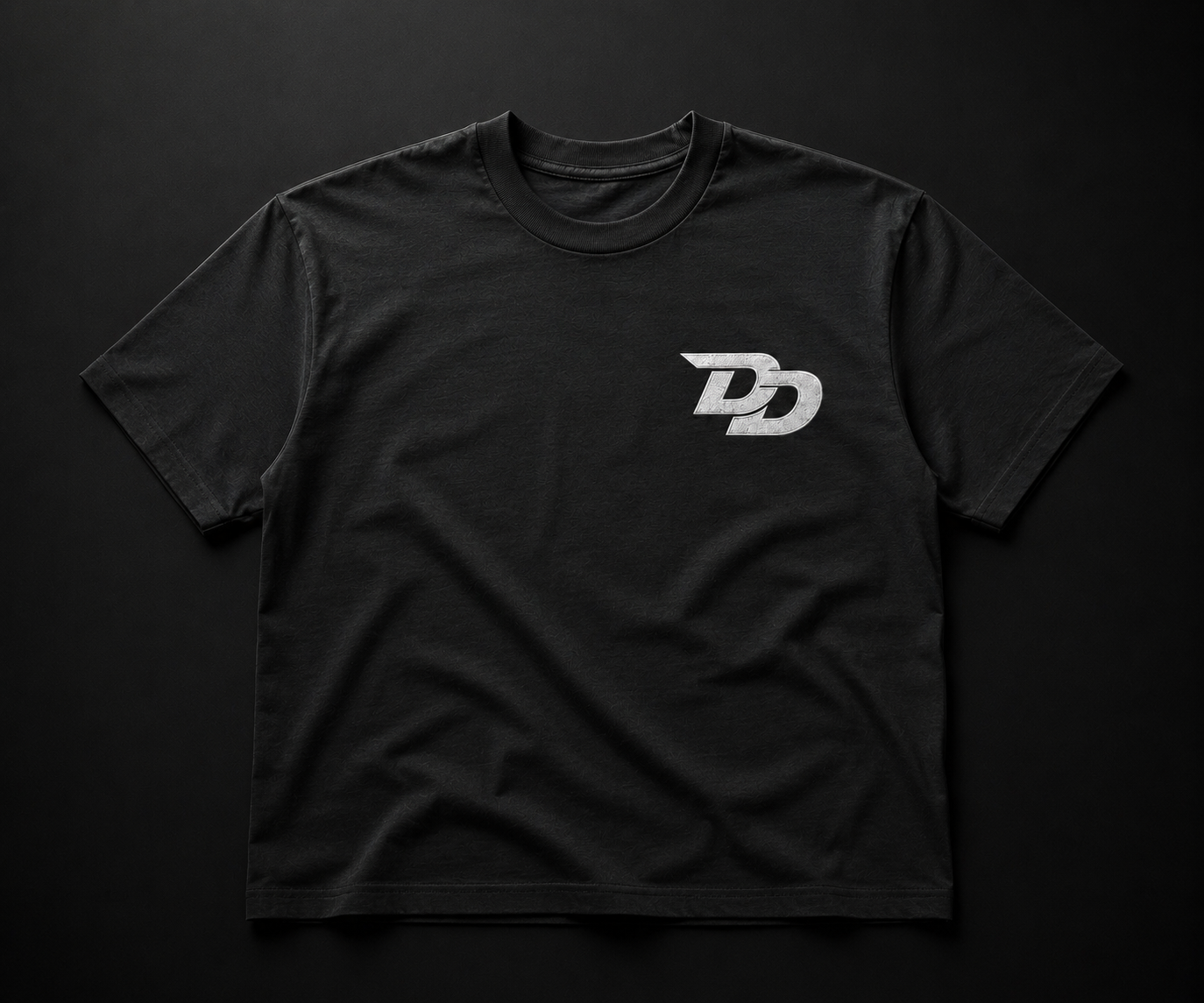 Plain 'DD' Black Tee